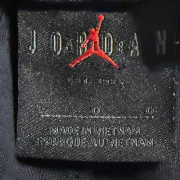 Retro Nike Air Jordan Joggers Mens Remastered CD5773-010 Black Gray Size L READ - Picture 4 of 8